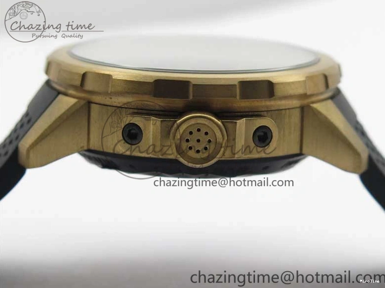 MIROTIME 0125 Aquatimer Chrono IW379503 Bronzo Case V6F 1:1 Best Edition Black Dial on Rubber Strap A Popular 7103